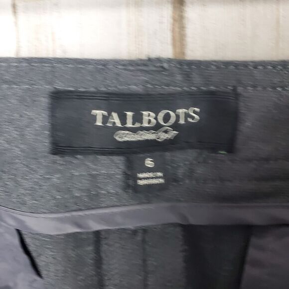 Talbots Cambridge Pants Heather Gray Size 6 - Picture 3 of 10